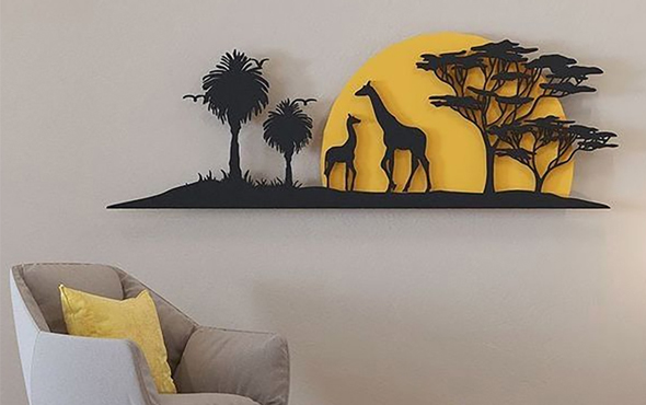 African Sunset Wall Art