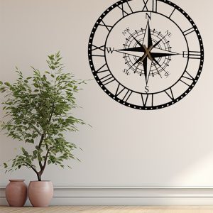 wall clock compass